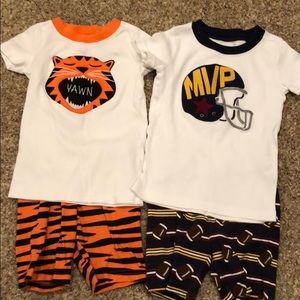 2 Gymboree Boys Shortie Pajamas
